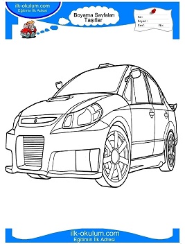 Çocuklar İçin Suzuki Boyama Sayfaları 